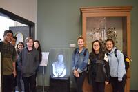 students of CW R4B and acrylic images created from the project
